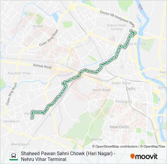 108 Bus Line Map