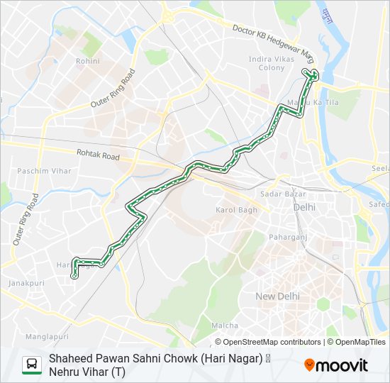 108 bus Line Map