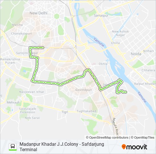 465 Route Schedules, Stops & Maps Safdarjung Terminal (Updated)