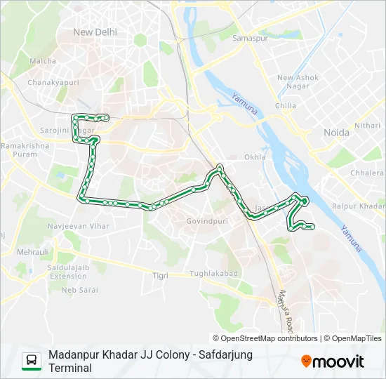 465 Bus Line Map