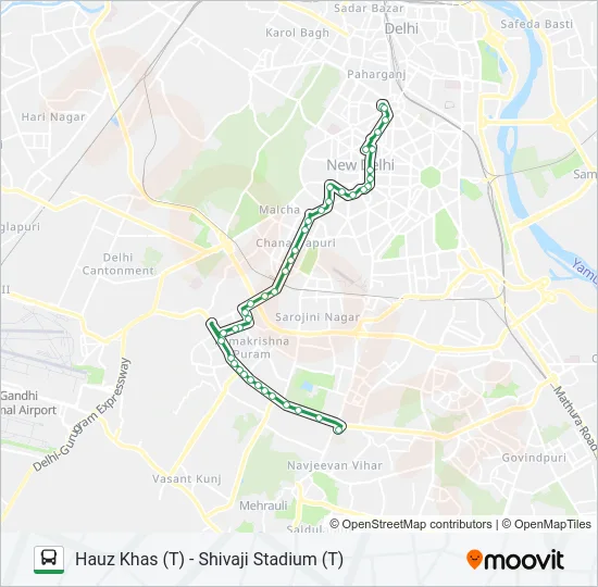 620 Bus Line Map