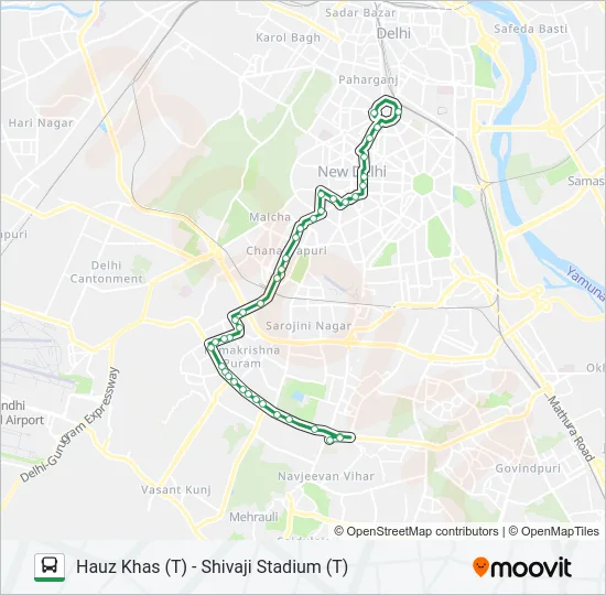620 Bus Line Map