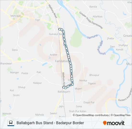 904 Bus Line Map