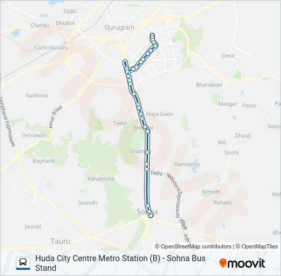 118 Bus Line Map