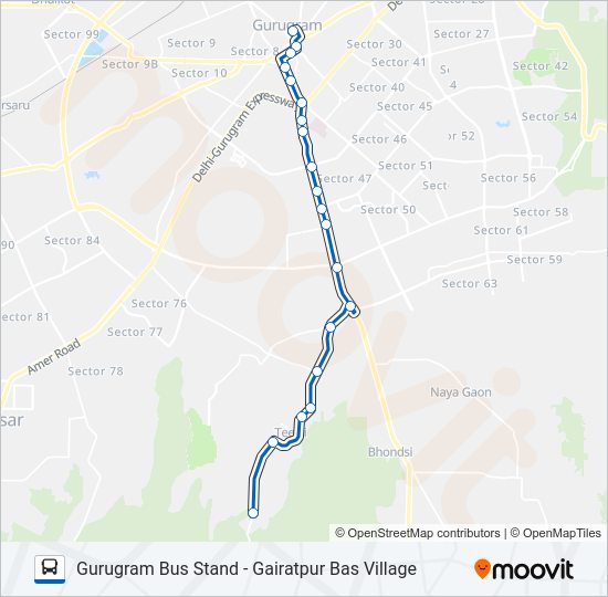 213 Bus Line Map