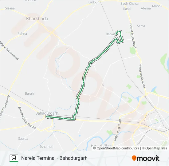NCR Bus Line Map