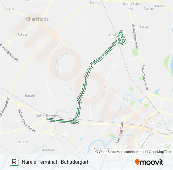 NCR Bus Line Map