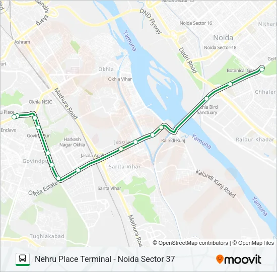 8A Bus Line Map