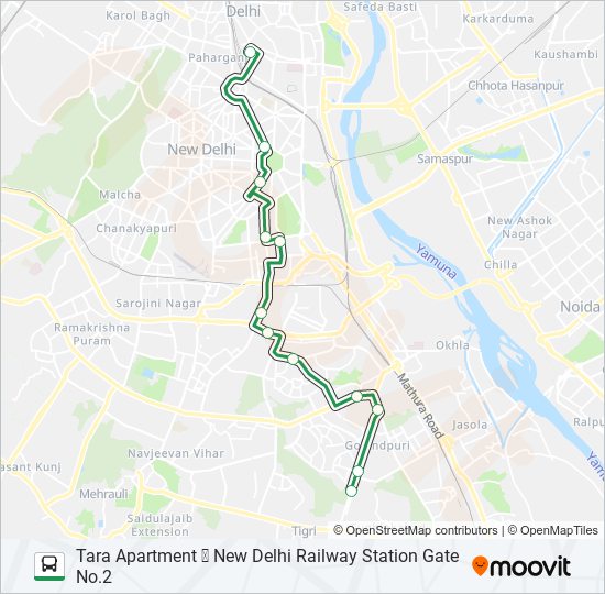 EXP-440 bus Line Map