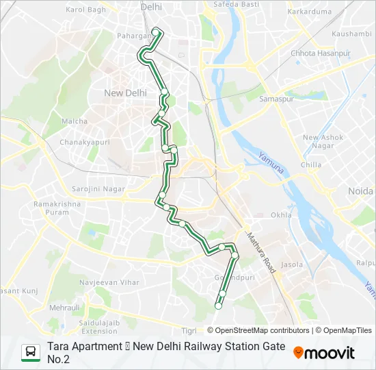 EXP-440 Bus Line Map