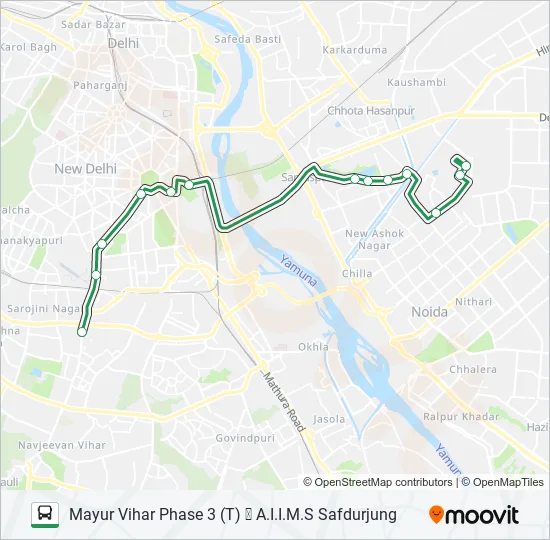 EXP-344A Bus Line Map