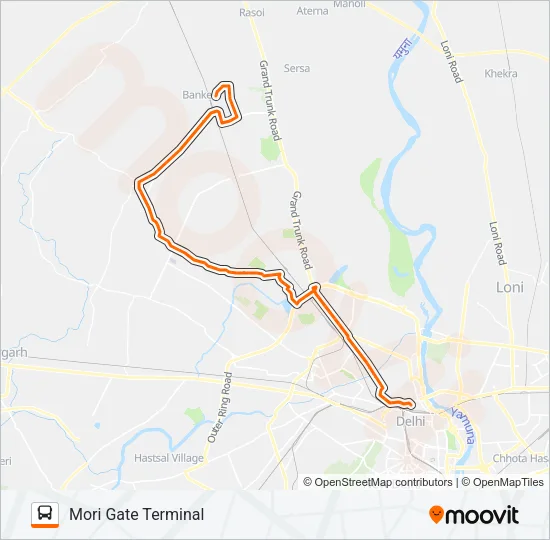 133 Bus Line Map