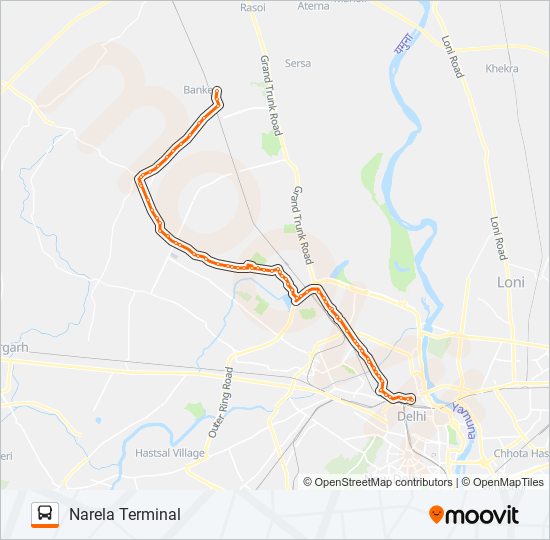 133 bus Line Map