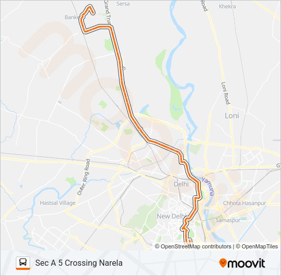 173 Bus Route Map 173 Route: Schedules, Stops & Maps - Sec A 5 Crossing Narela (Updated)