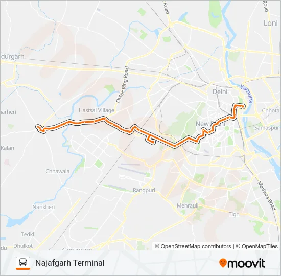 783 Bus Line Map