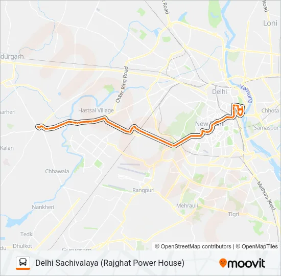 783 Bus Line Map