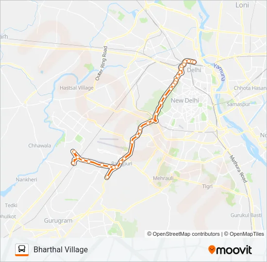 792 Bus Line Map