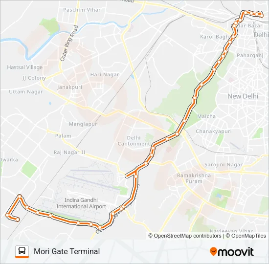 792 Bus Line Map
