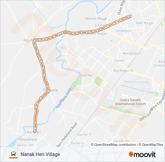 834 Bus Line Map