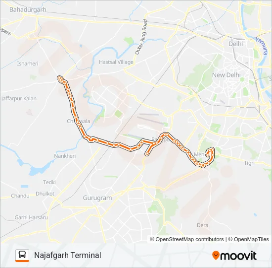 886 Bus Line Map