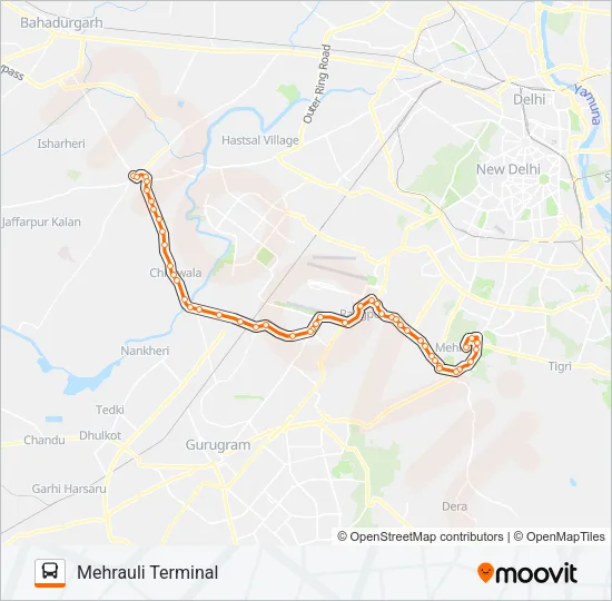 886 Bus Line Map