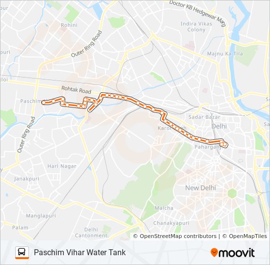 Paschim Vihar Delhi Map 956 Route: Schedules, Stops & Maps - Paschim Vihar Water Tank (Updated)