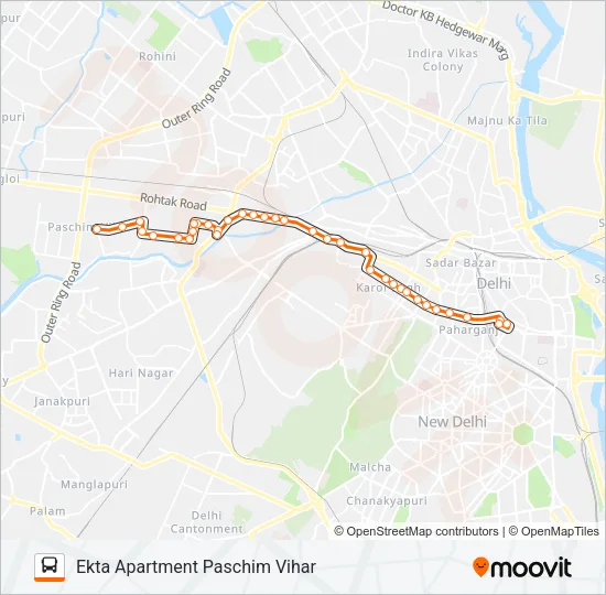 956 Bus Line Map