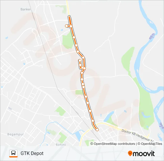 148A Bus Line Map