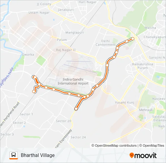792A Bus Line Map