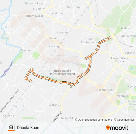 792A Bus Line Map