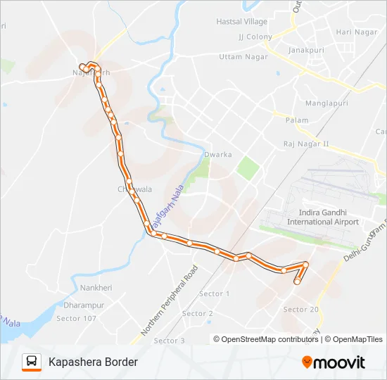 886A Bus Line Map