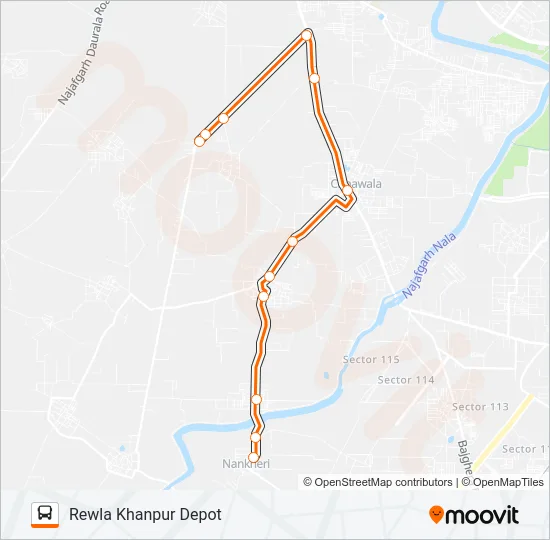 834STL Bus Line Map