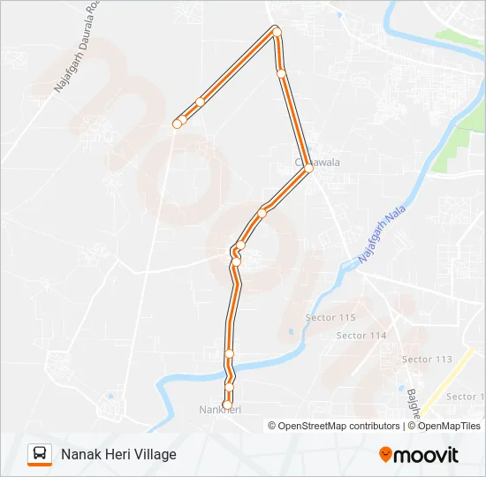834STL Bus Line Map