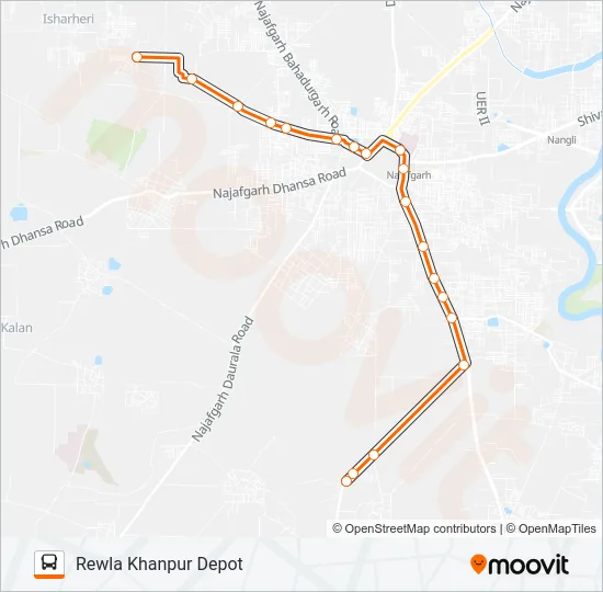 872STL Bus Line Map