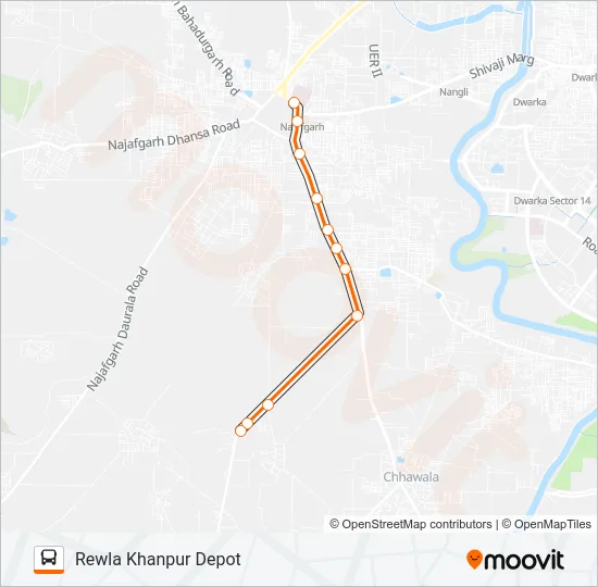 886STL Bus Line Map