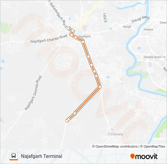 886STL Bus Line Map