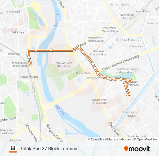 307LSTL Bus Line Map