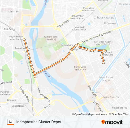 307LSTL Bus Line Map