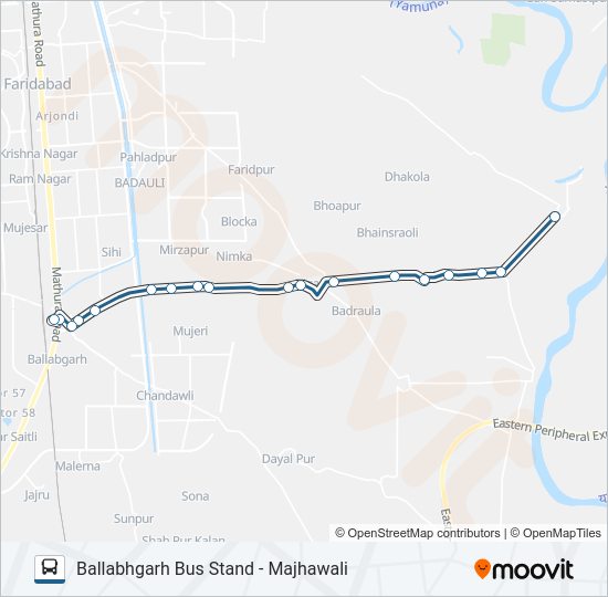 909A bus Line Map