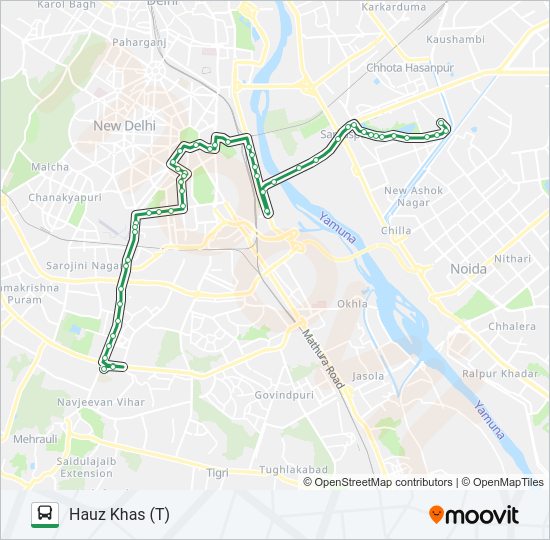 344 bus Line Map