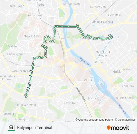 344 Bus Line Map