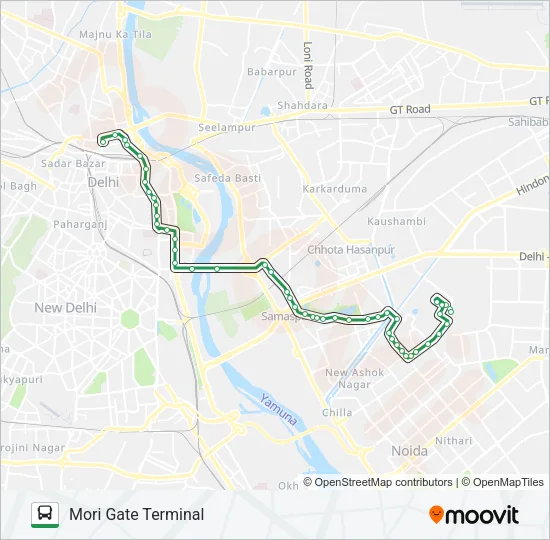 118EXT Bus Line Map