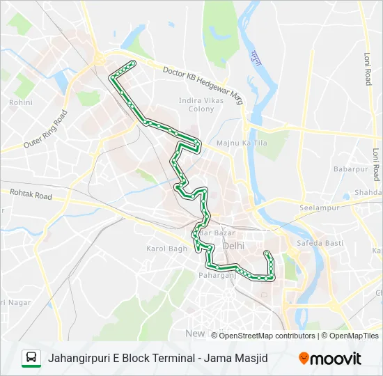 19B Bus Line Map
