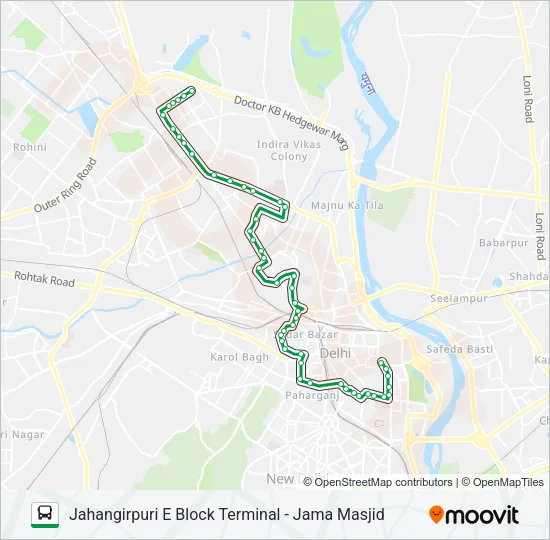 19B Bus Line Map