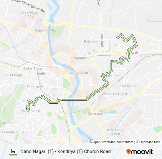 340 Bus Line Map