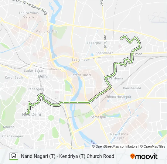 340 Bus Line Map