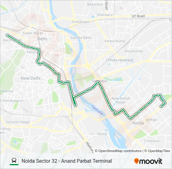 355 Bus Line Map