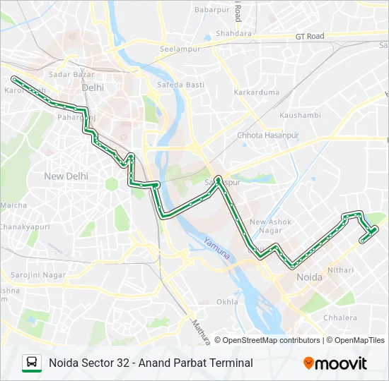 355 Bus Line Map