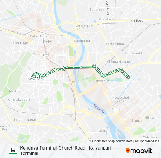 391 Bus Line Map