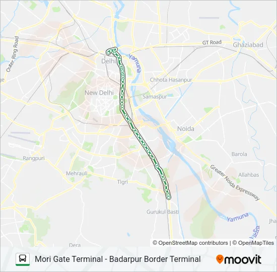 405 Bus Line Map